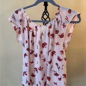 Preloved Floral Pink Women's Top